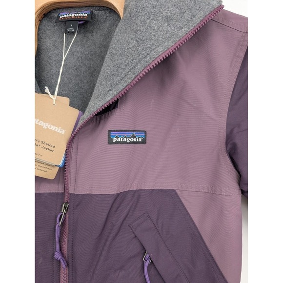 Patagonia Women's NWT Shelled Synchilla Jacket Purple Bomber Jacket sz S - Picture 5 of 8